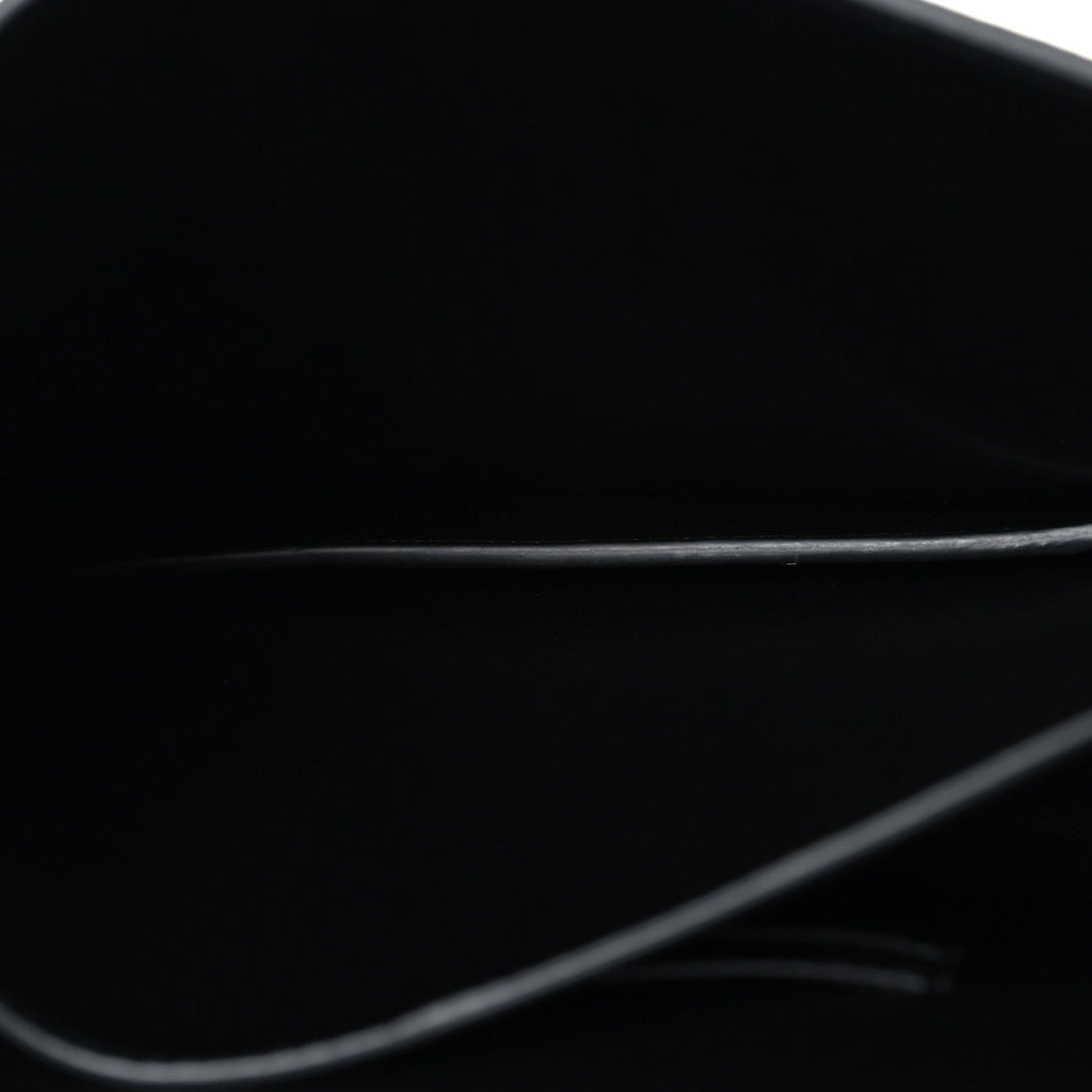Calfskin Double Gancini Crossbody Black