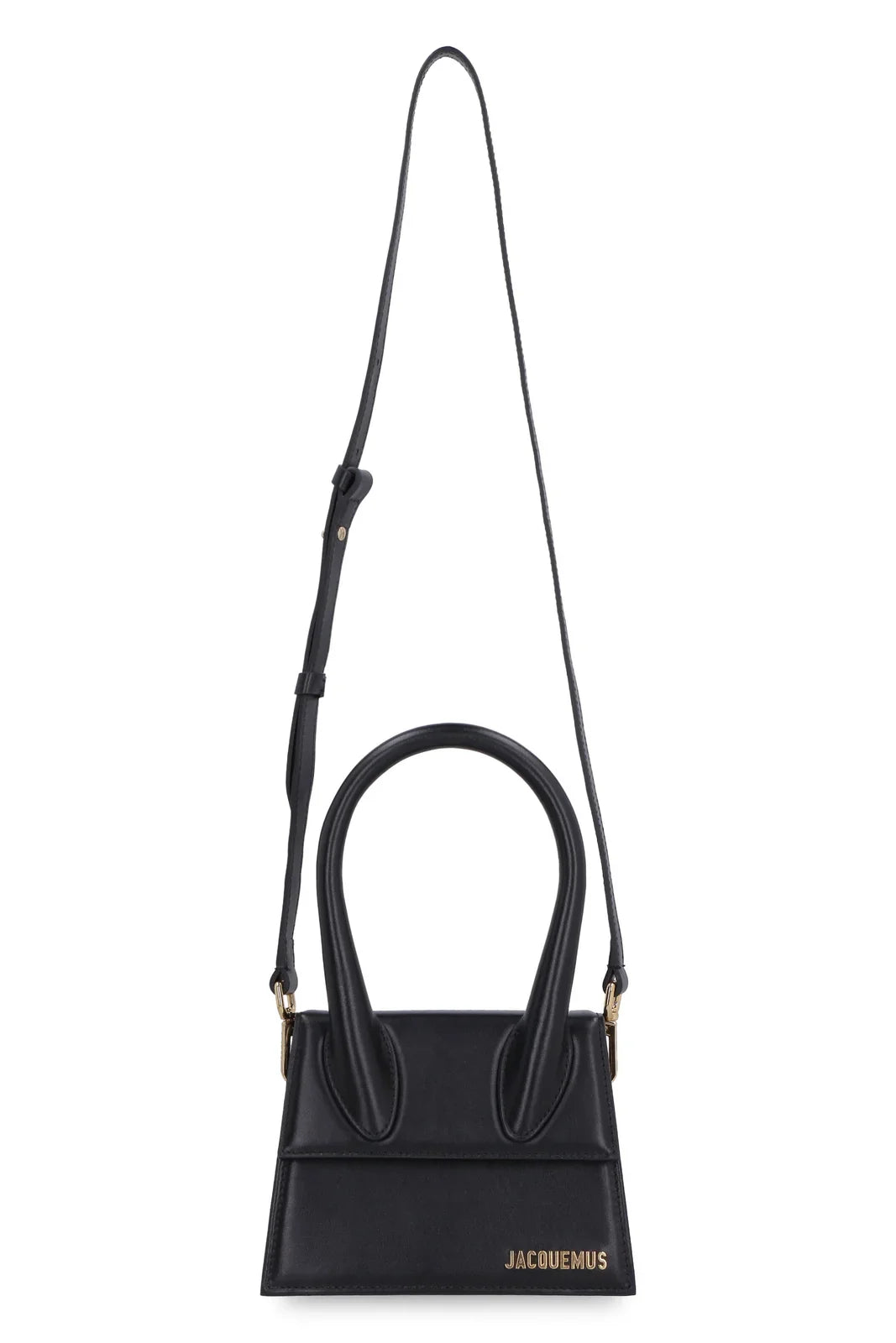 Jacquemus Le Chiquito Moyen Bag Leather Black Leather Handbag (Authentic  )