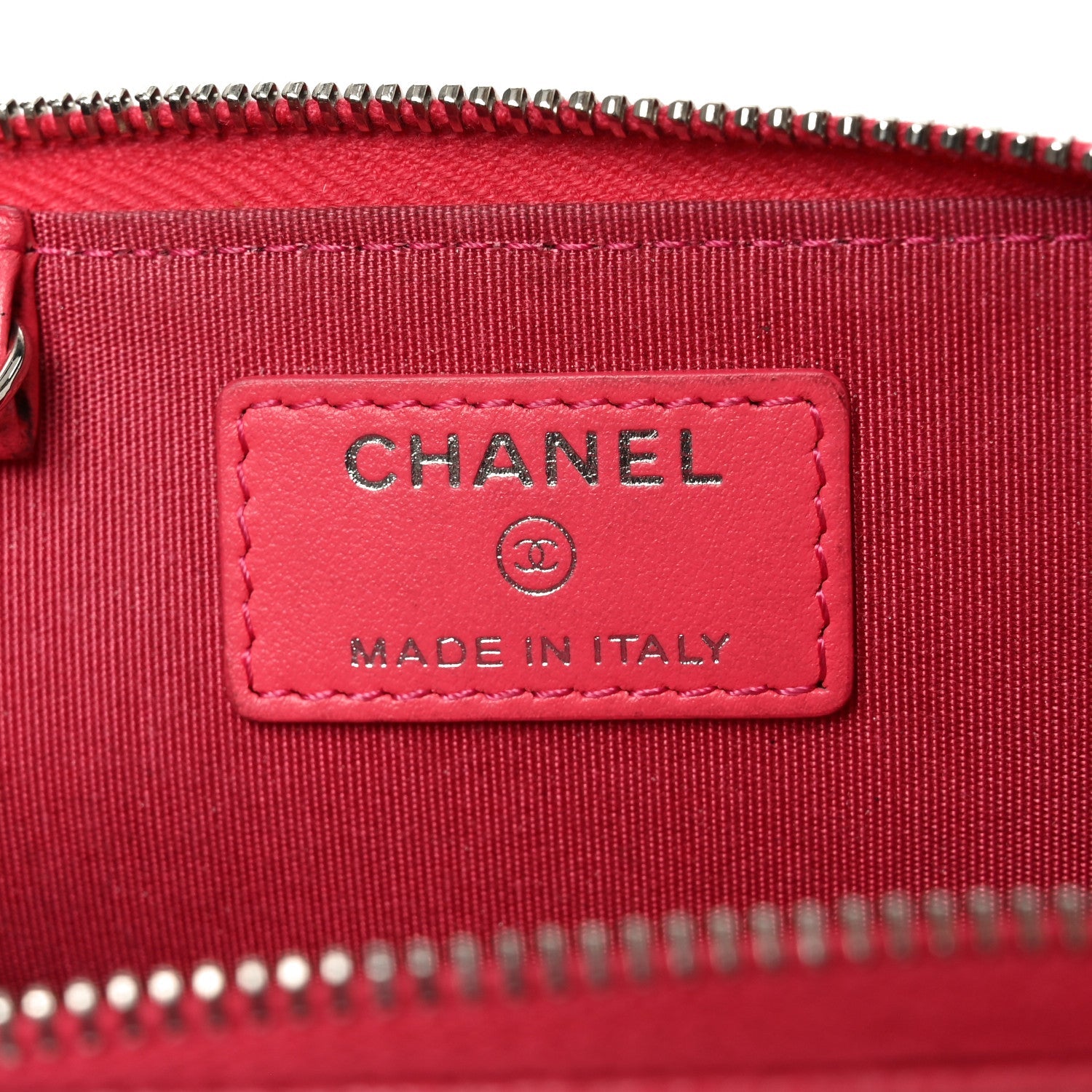 Caviar Camellia Embossed Key Holder Case Pink