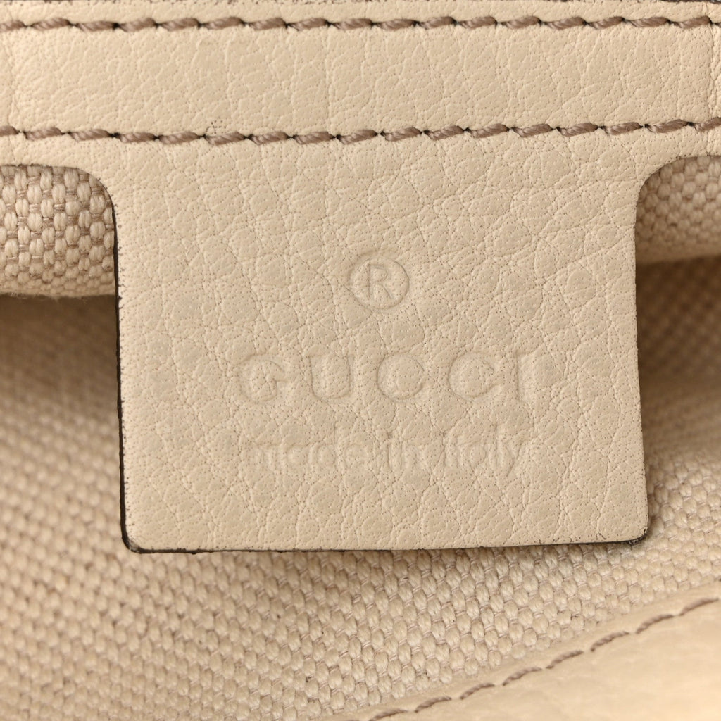 Monogram GG Canvas Small Bella Top Handle Bag Off White
