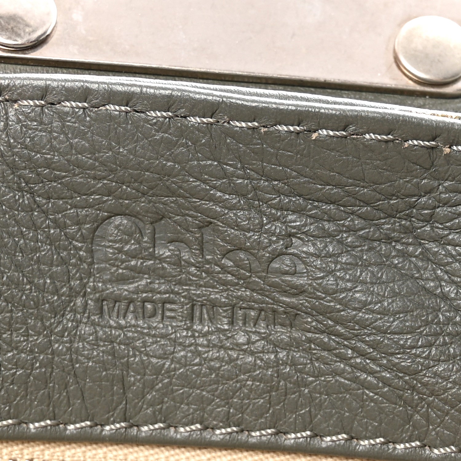 Calfskin Medium Paddington Satchel Gray