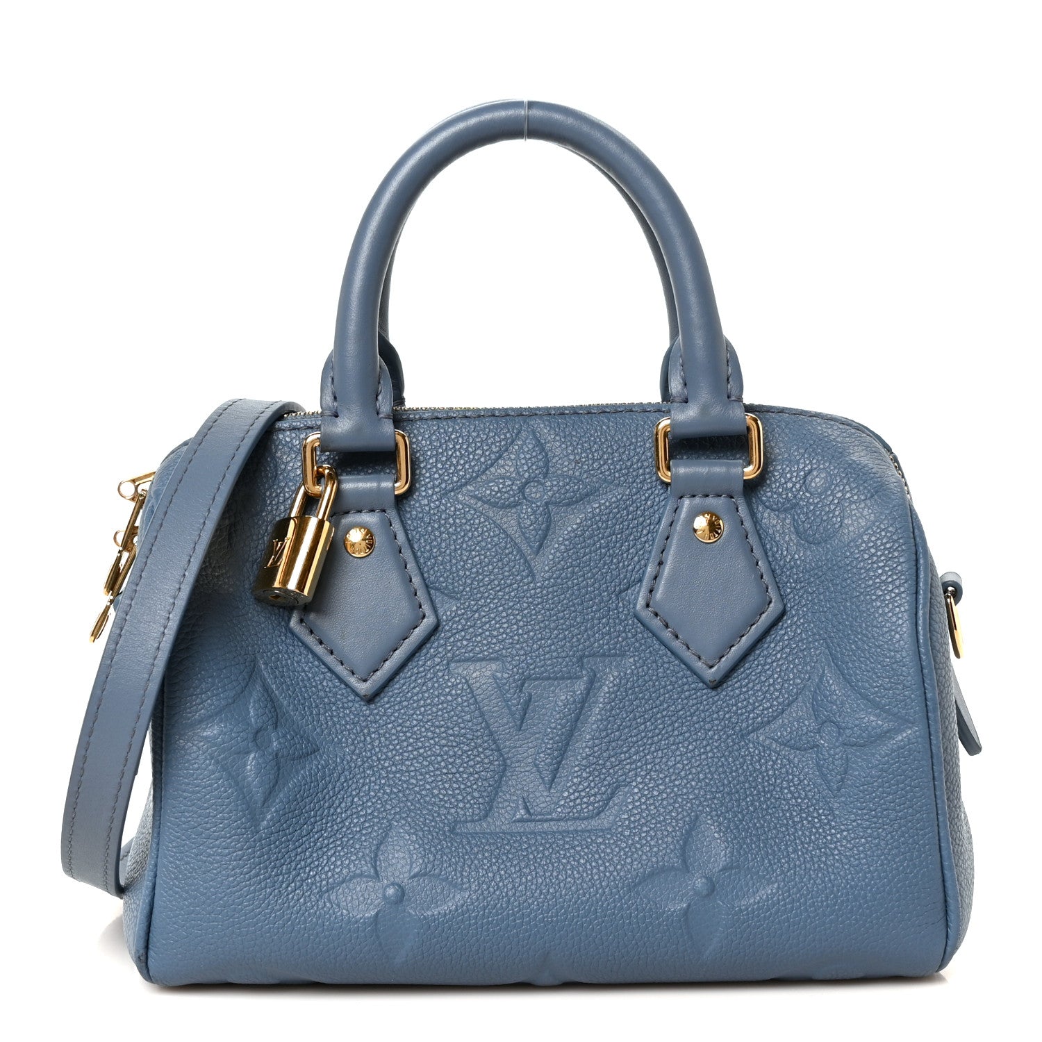 Empreinte Monogram Giant Speedy Bandouliere 20 Blue Jean