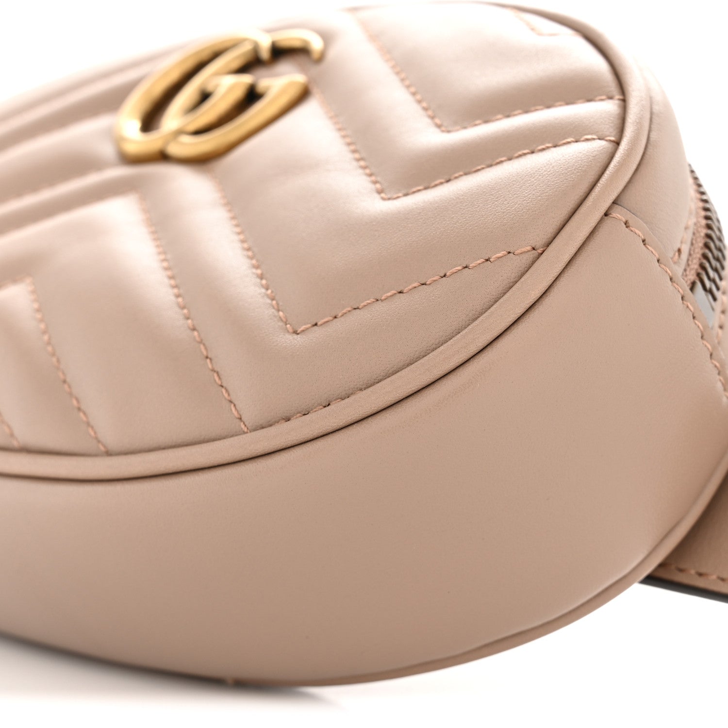 Calfskin Matelasse GG Marmont Belt Bag 85 34 Porcelain Rose