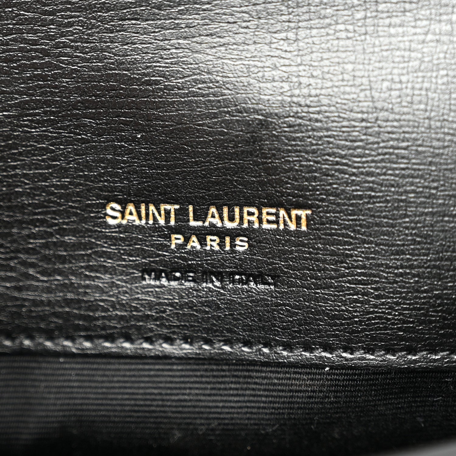 Grained Calfskin Monogram Phone Holder Crossbody Black