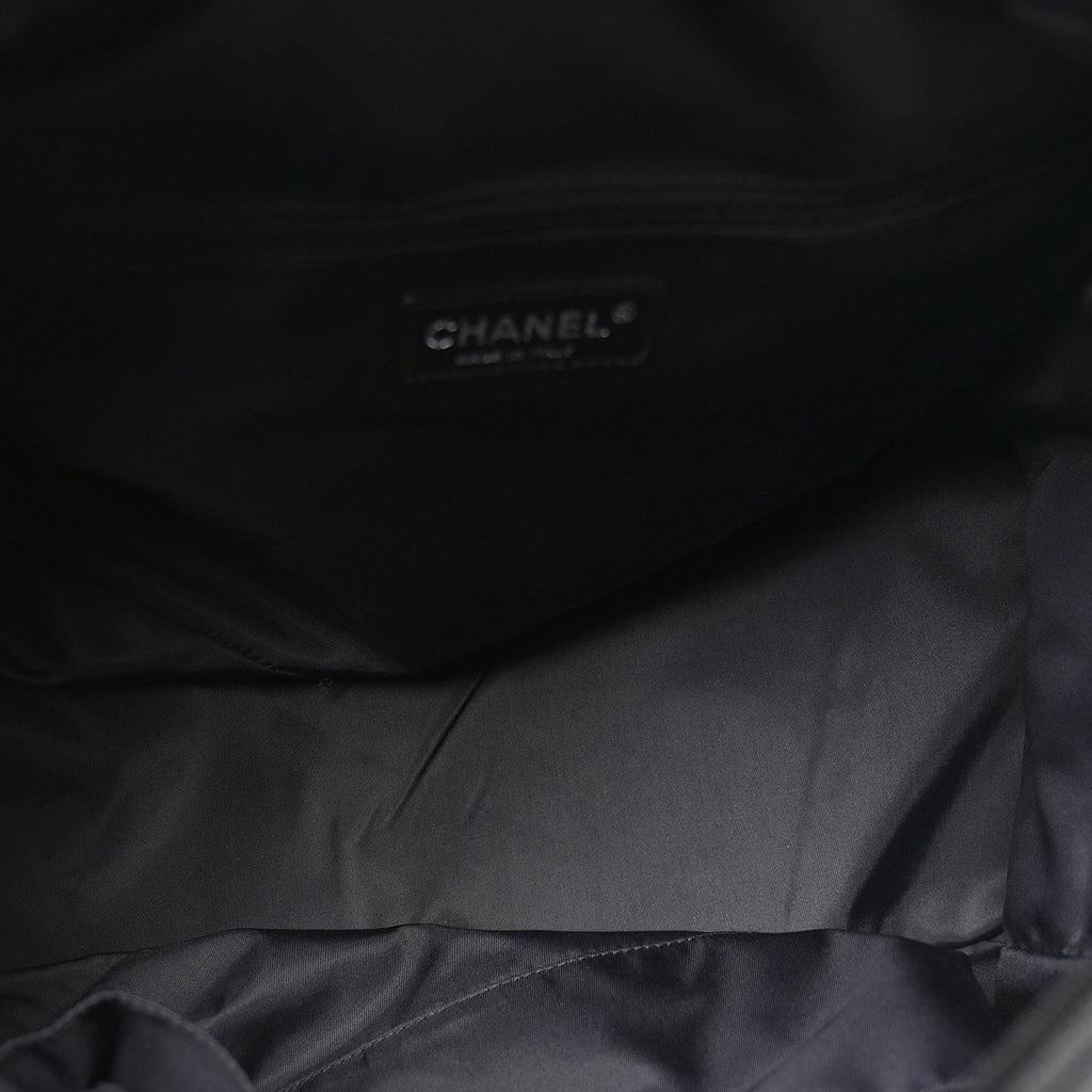 Coated Canvas Quilted Paris Biarritz Bowler Black