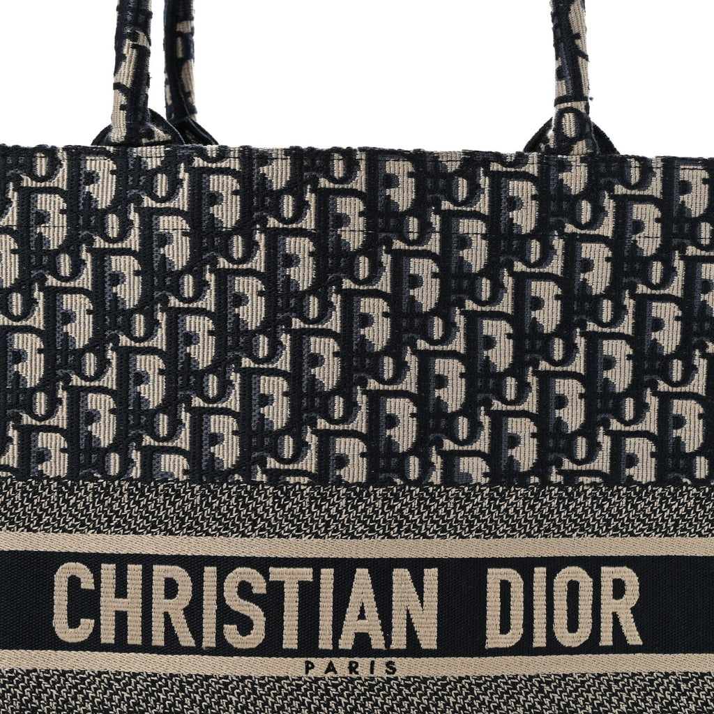Oblique Large Book Tote Blue Multicolor