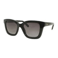 Salvatore Ferragamo Sunglasses Square Full Rim, Black Frame and Grey Gradient Lens SF955S001