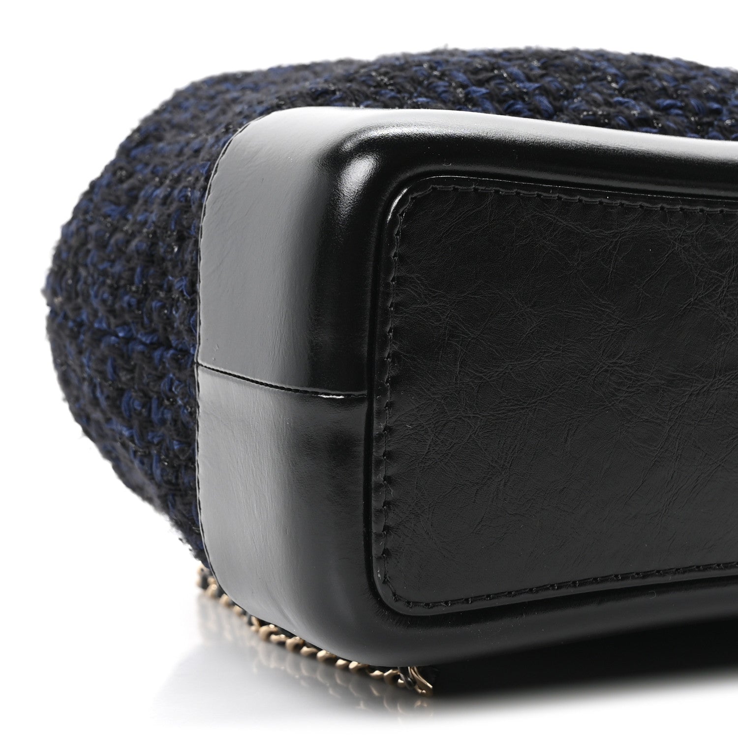 Tweed Calfskin Quilted Gabrielle Backpack Blue Multicolor