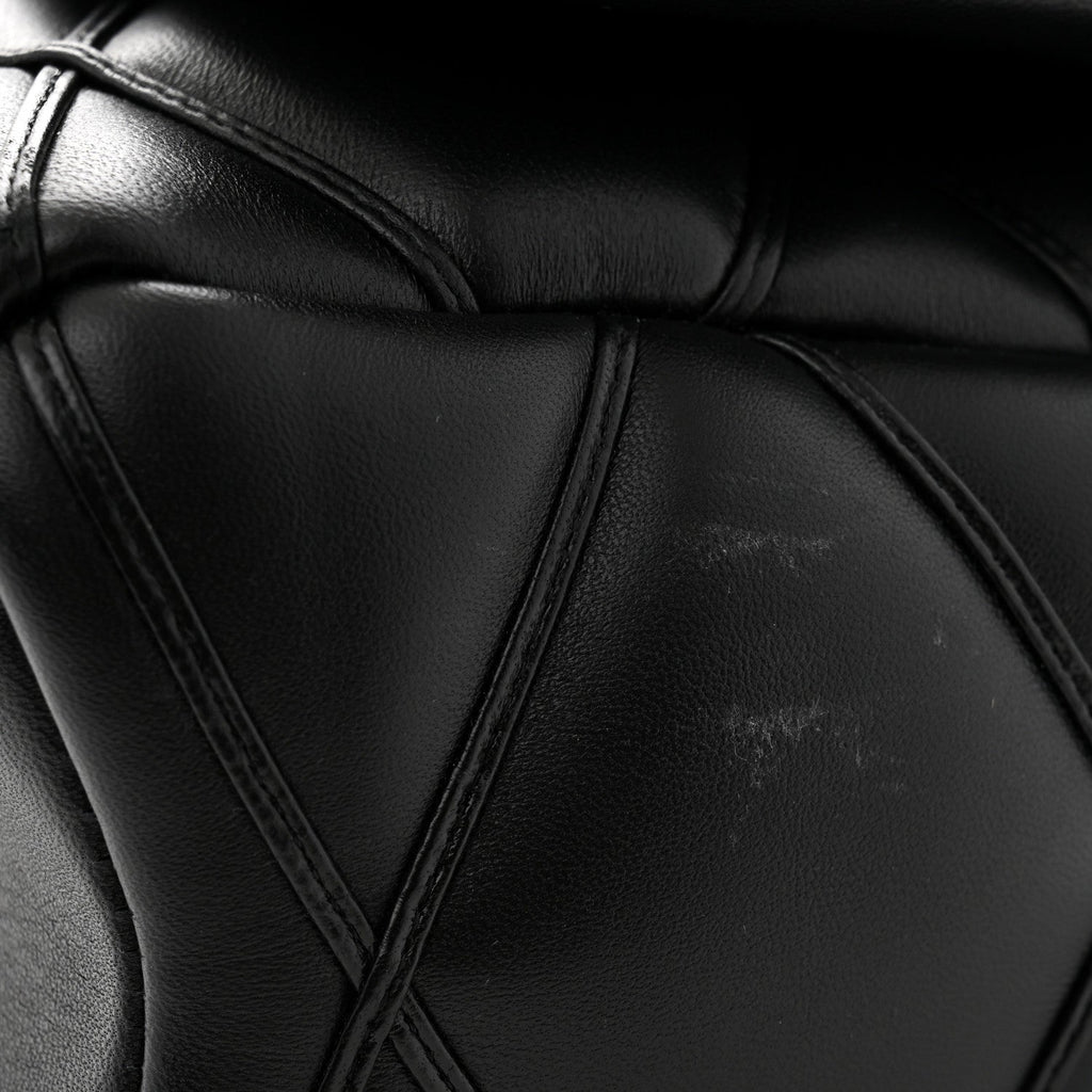 Lambskin Malletage Top Handle GO-14 GM Black