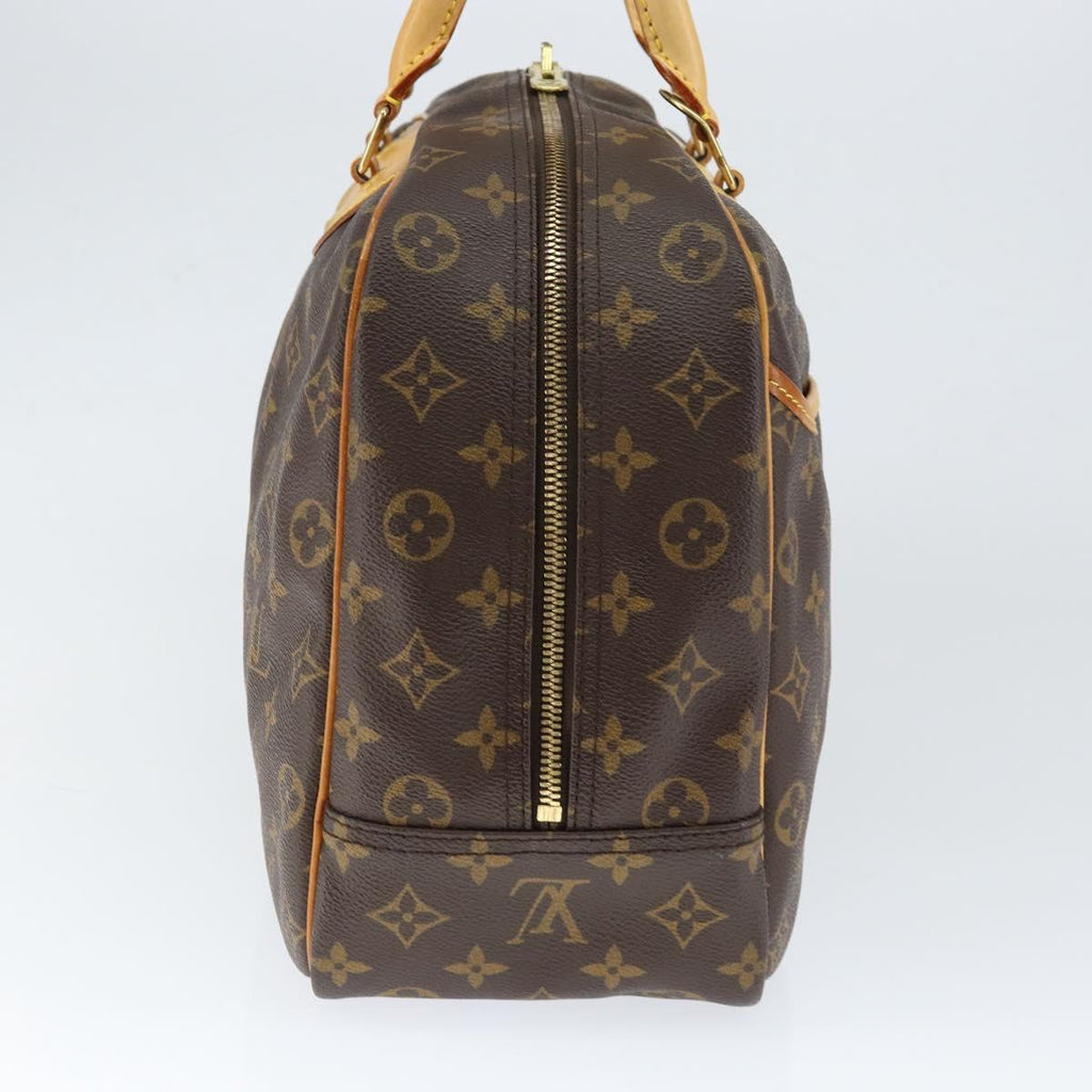 Louis Vuitton Deauville Handbag Monogram Canvas Brown Canvas Handbag (Authentic  )