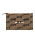 Balenciaga Mens BB Monogram Coated Canvas Card Holder