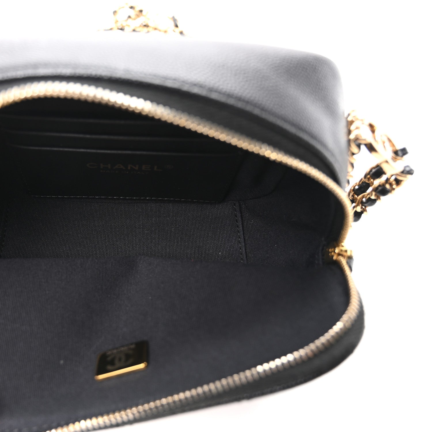 Caviar Quilted Mini CC You Camera Case Black