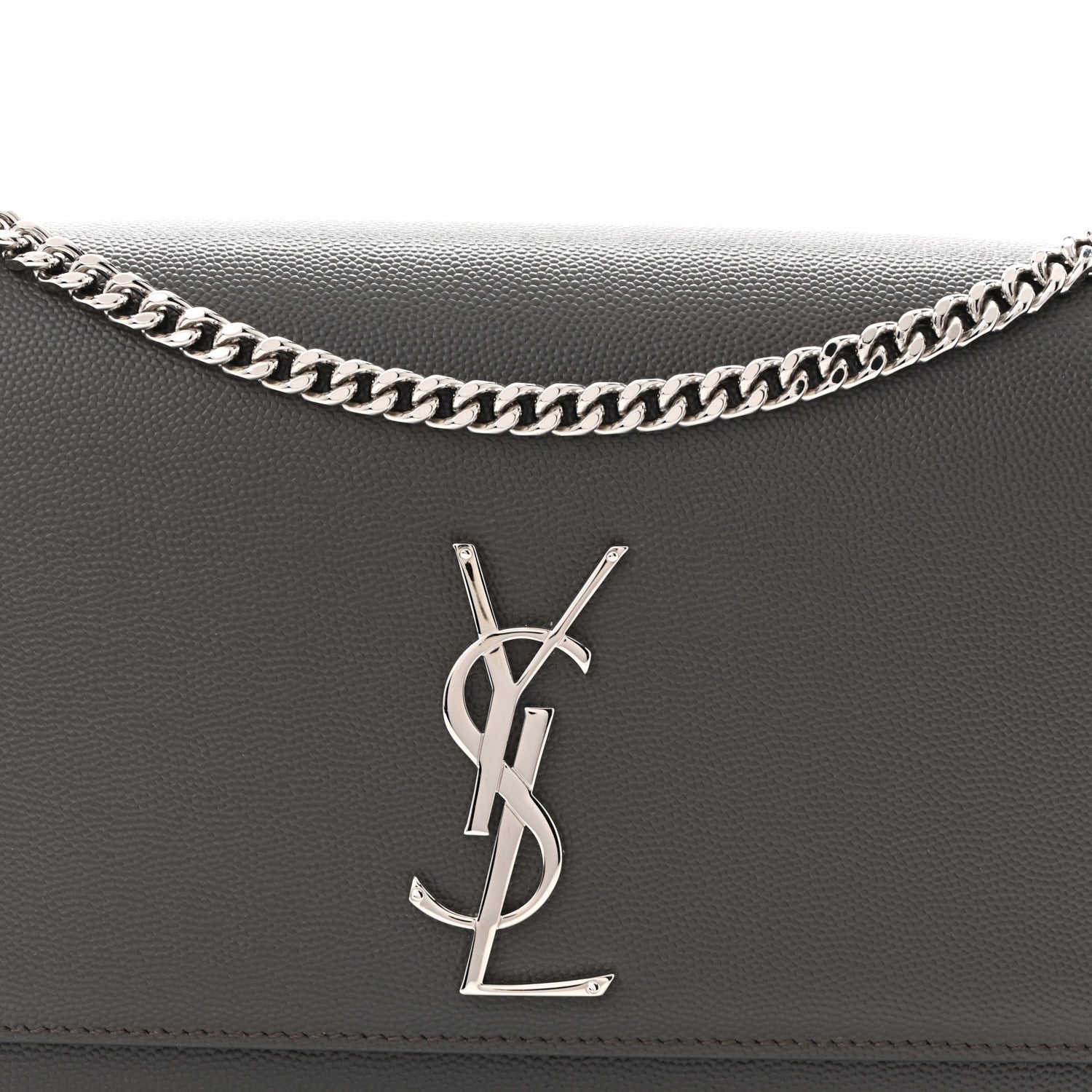 Grain De Poudre Medium Classic Monogram Kate Satchel Earth