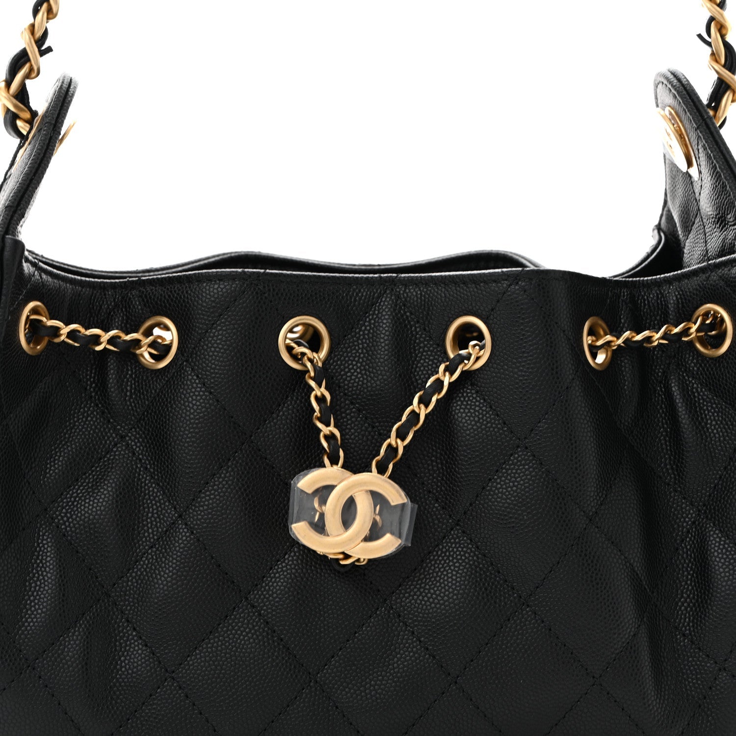 Caviar Quilted Mini Chanel 25 Handbag Black