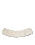 Dolce & Gabbana White Mink Fur Collar Women Neck Wrap Women's Scarf