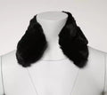 Dolce & Gabbana Black Lamb Fur Collar Women Neck Wrap Women's Scarf