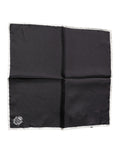 Dolce & Gabbana Black Crown Logo Square Handkerchief Men's Scarf