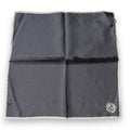 Dolce & Gabbana Gray Crown Logo Square Handkerchief Men's Scarf