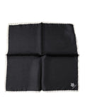 Dolce & Gabbana Black Crown Logo Square Handkerchief Men's Scarf