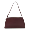 Saddle Calfskin Dalia Baguette Shoulder Bag Burgundy