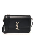 Box Calfskin Monogram Medium Solferino Satchel Black
