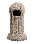 Dolce & Gabbana Beige Wool Knitted Ski Mask Balaclava Men's Hat