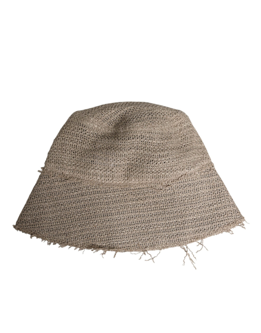 Dolce & Gabbana Beige Linen Wide Brim Bucket Men's Hat