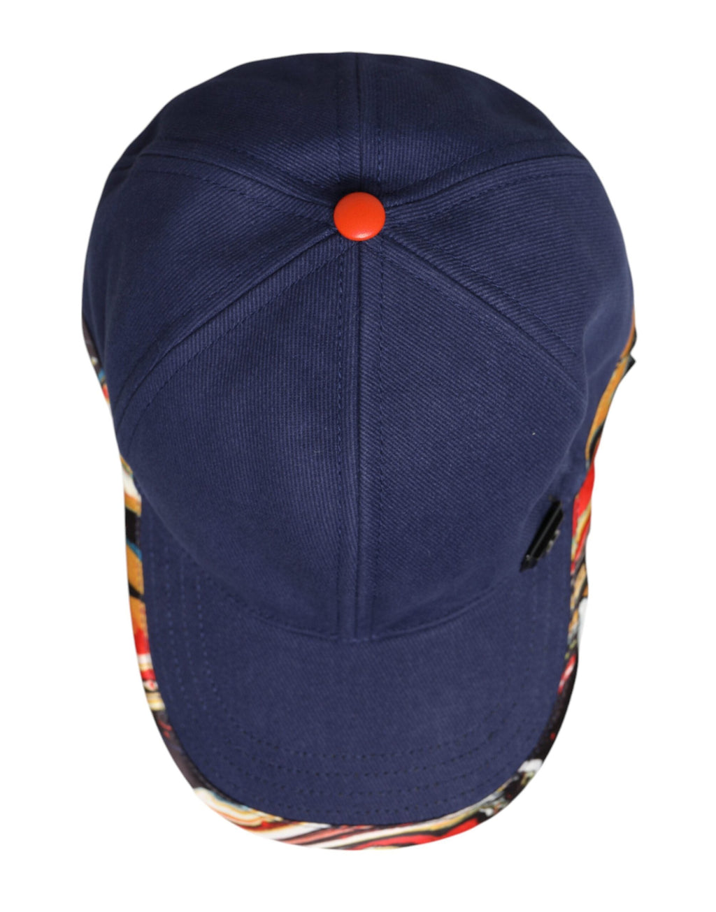 Dolce & Gabbana Blue Cotton 6 Panels Baseball Men's Cap