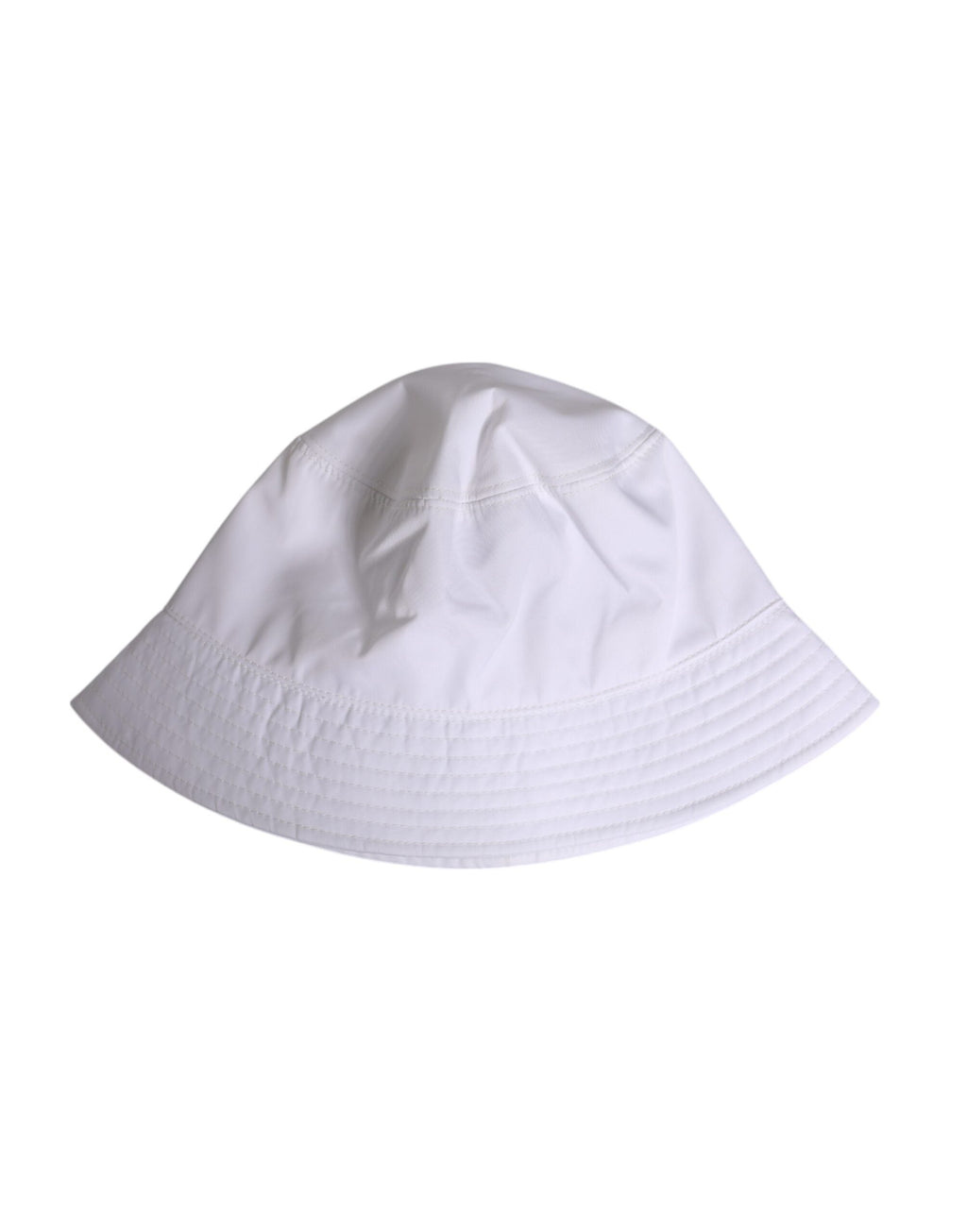 Dolce & Gabbana White Cotton Wide Brim Bucket Men's Hat