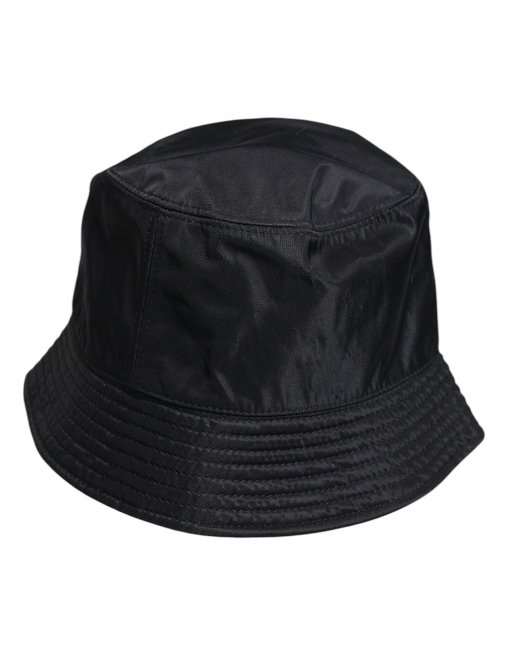 Dolce & Gabbana Black Cotton Wide Brim Bucket Men's Hat