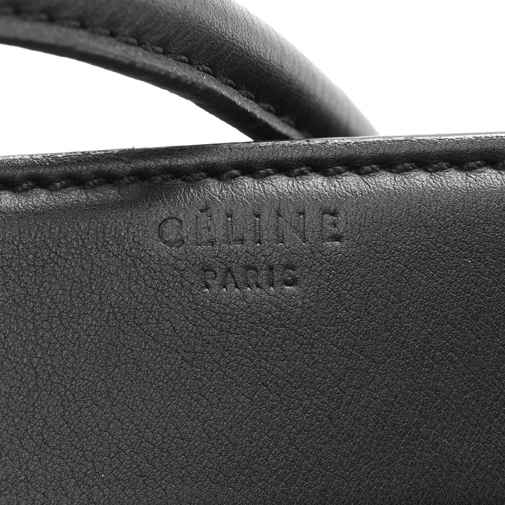 Grained Calfskin Medium Phantom Luggage Black