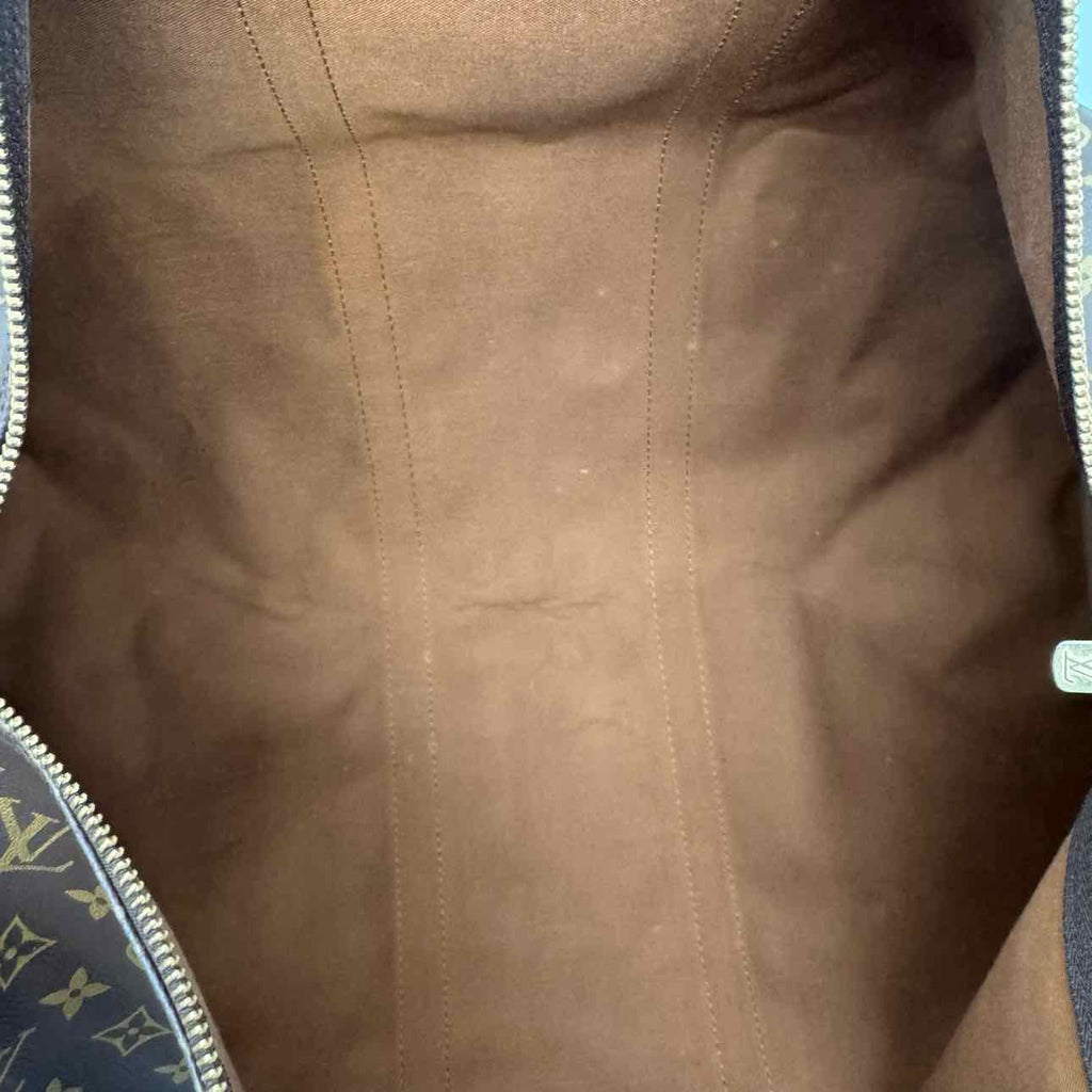 LOUIS VUITTON Monogram Canvas Keepall Bandouliere 55 Brown