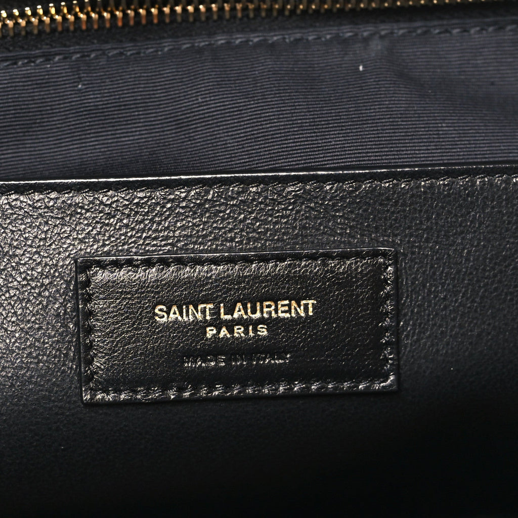 Lambskin Matelasse Monogram Large Jamie 4.3 Black