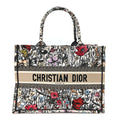 Canvas Embroidered Medium Mille Fleurs Book Tote Multicolor