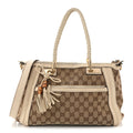 Monogram GG Canvas Small Bella Top Handle Bag Off White