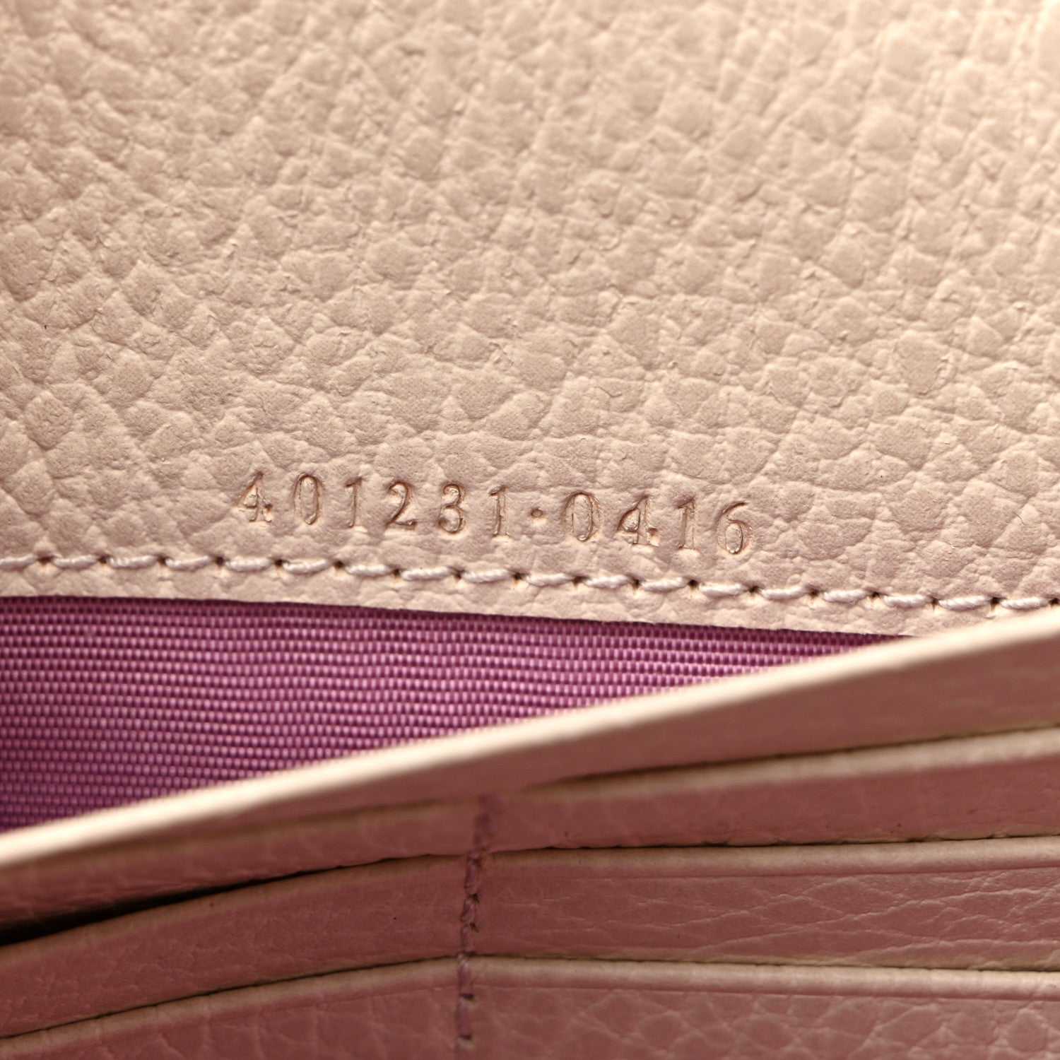 Dollar Calfskin Mini Dionysus Chain Wallet Mystic White