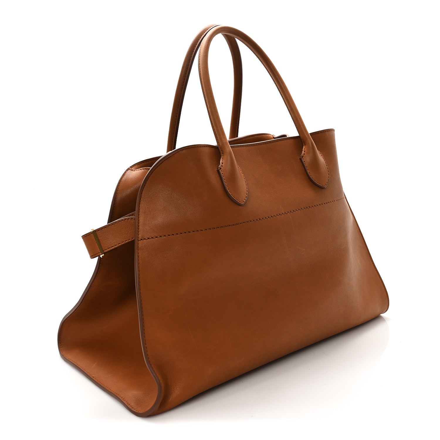 Polished Saddle Calfskin Soft Margaux 15 Cuir