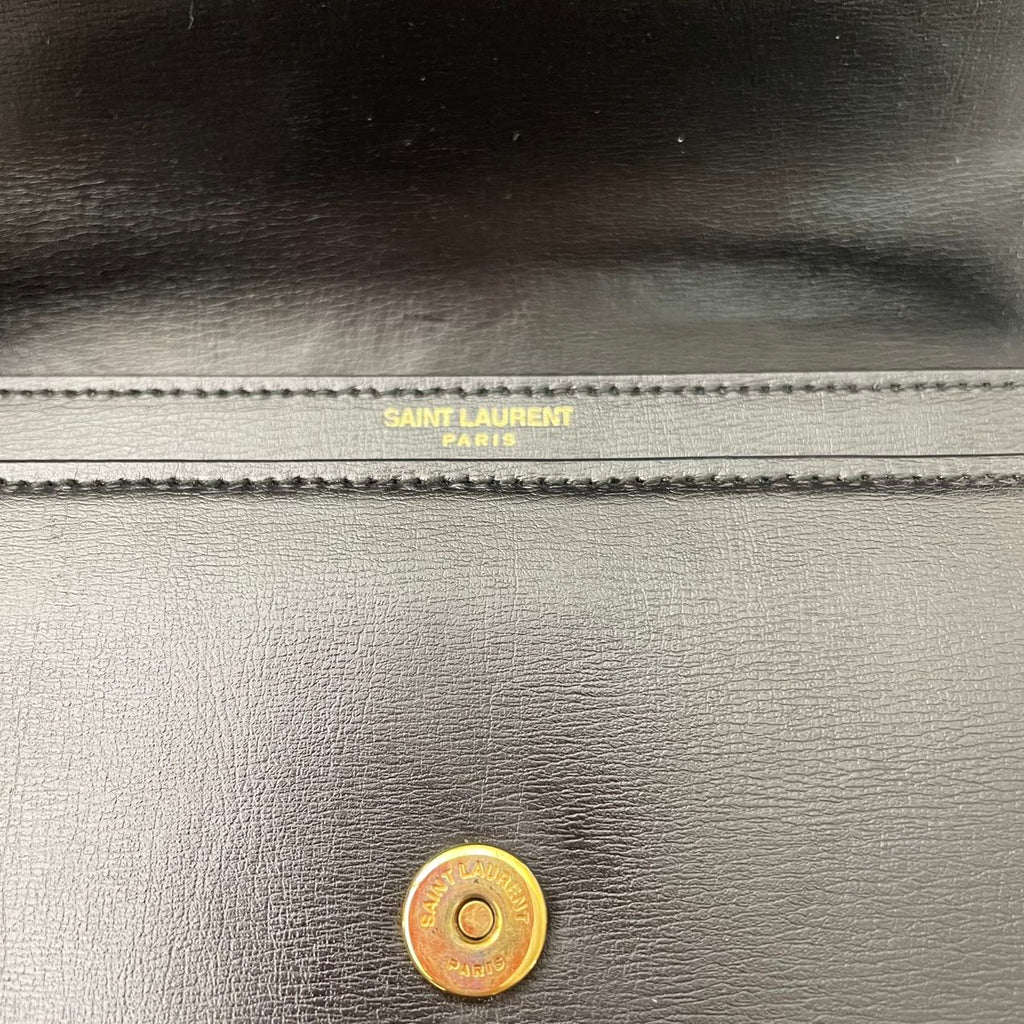 Saint Laurent Black Calfskin Medium Monogram Sunset 2019