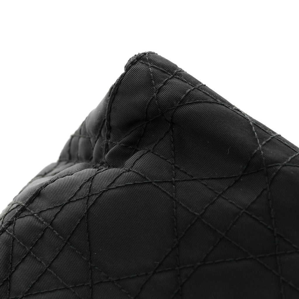 Nylon Cannage Medium Lady Dior Black