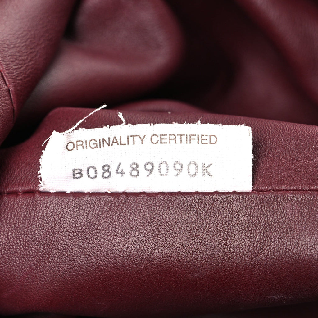Smooth Butter Calf The Pouch Oversized Clutch Bordeaux