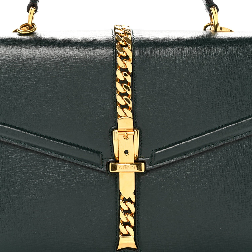 Azalea Calfskin Small Sylvie 1969 Top Handle Bag Green
