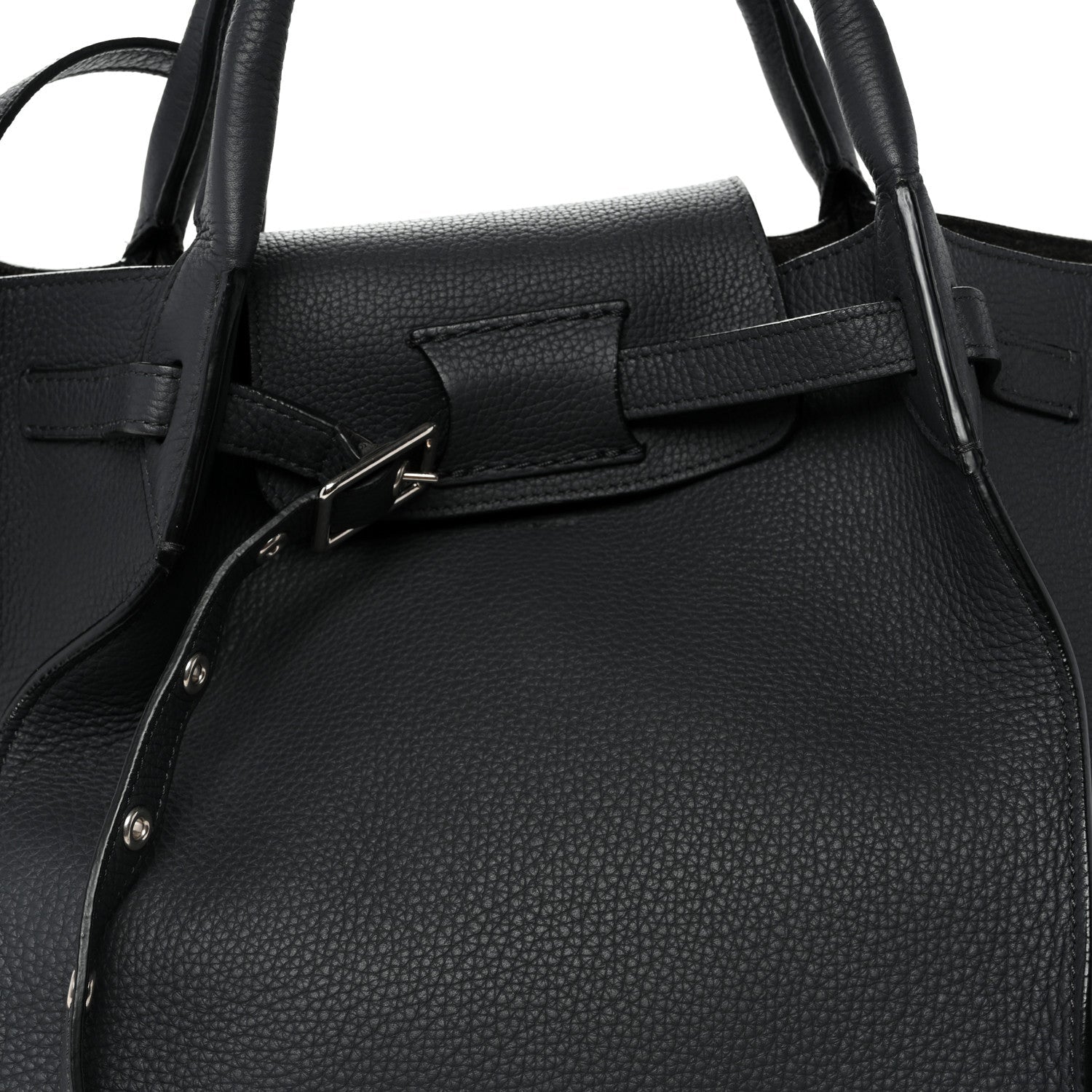 Supple Grained Calfskin Small Big Bag Anthractie