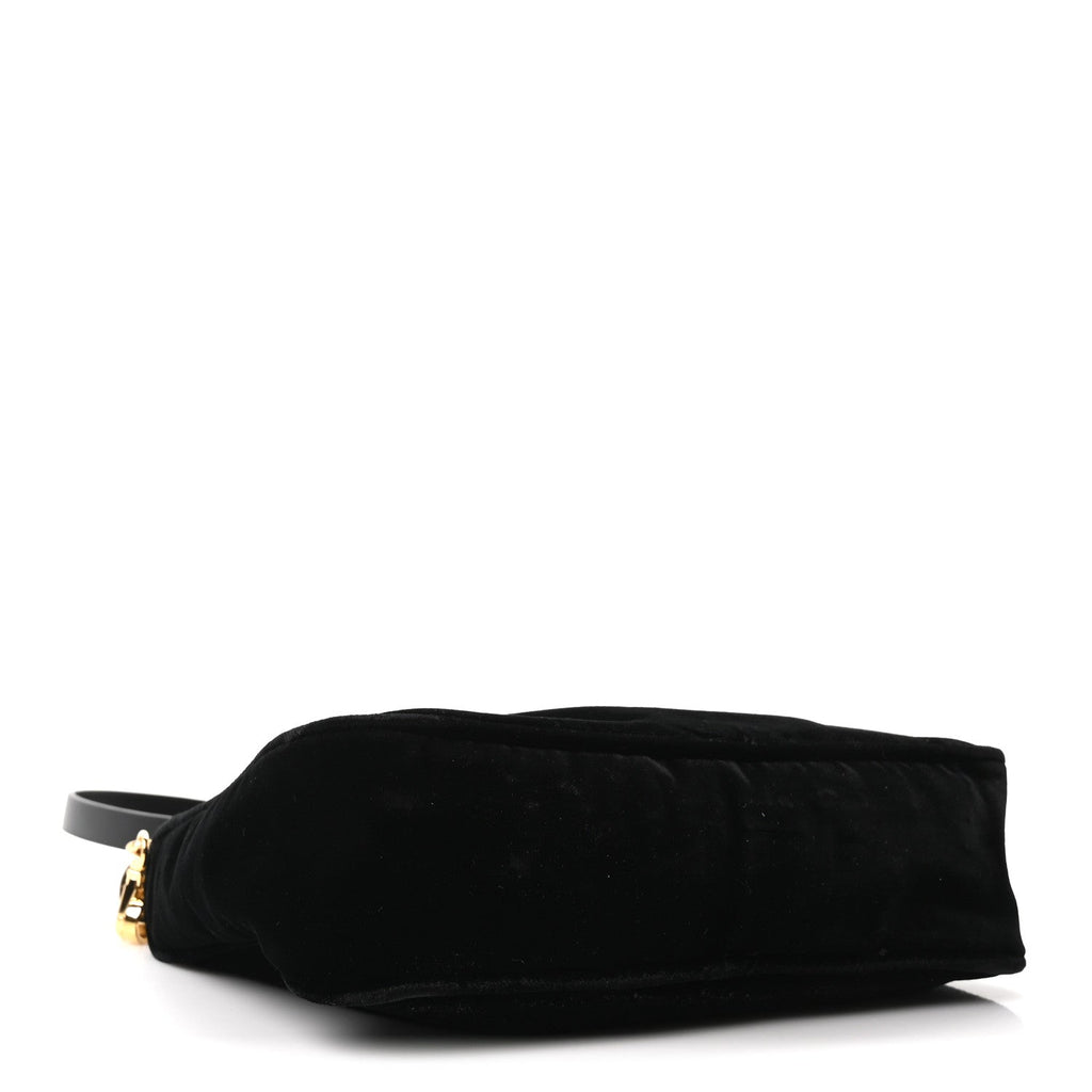 Velvet Nappa Mini Re-Edition Shoulder Bag Black