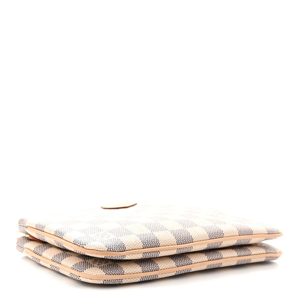 Damier Azur Double Zip Pochette