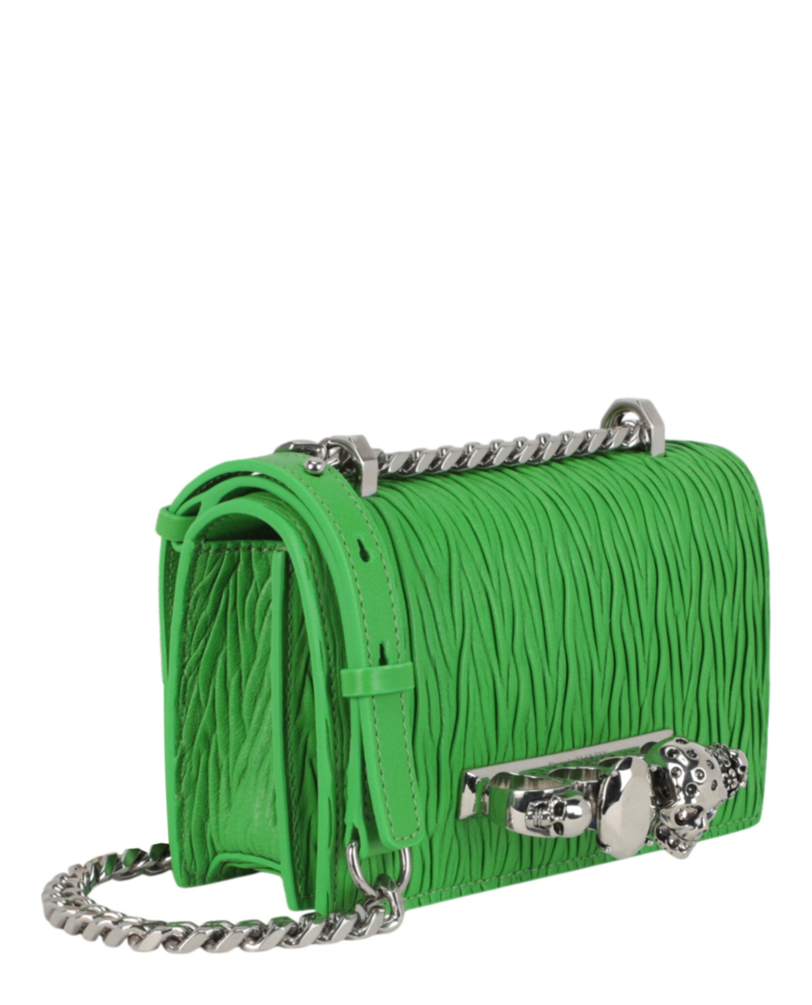 Alexander McQueen Womens Mini Jeweled Shoulder Bag