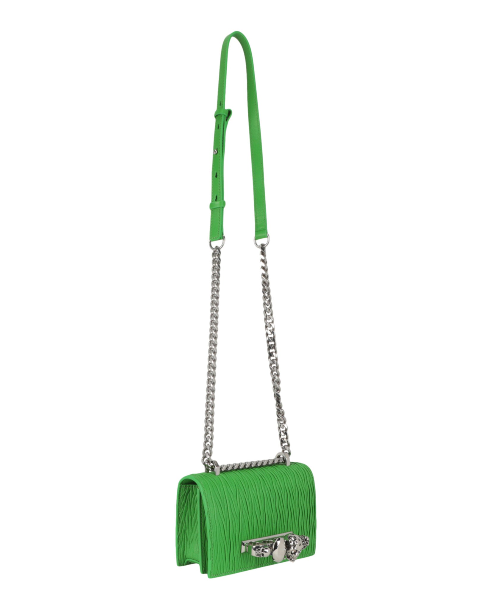 Alexander McQueen Womens Mini Jeweled Shoulder Bag