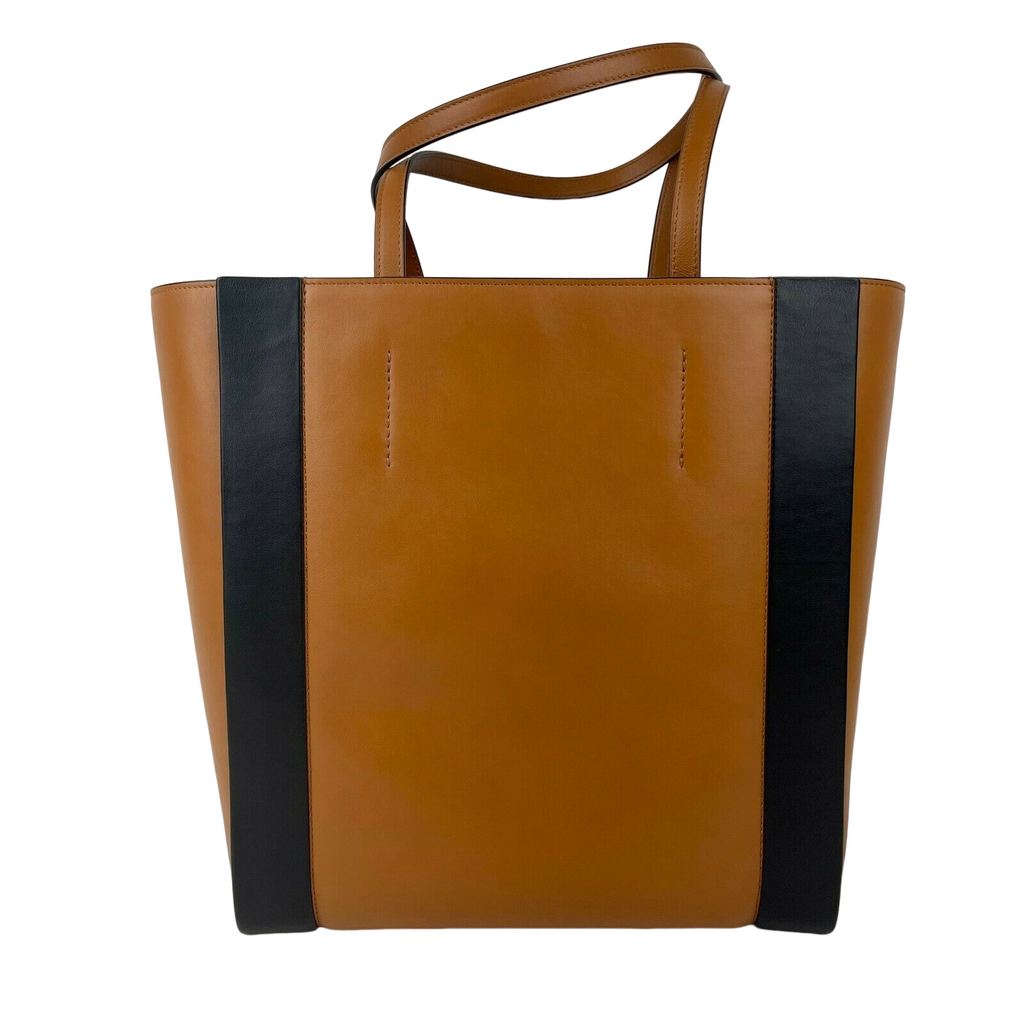 Alexander McQueen Brown Leather Signature Shopper Tote Bag
