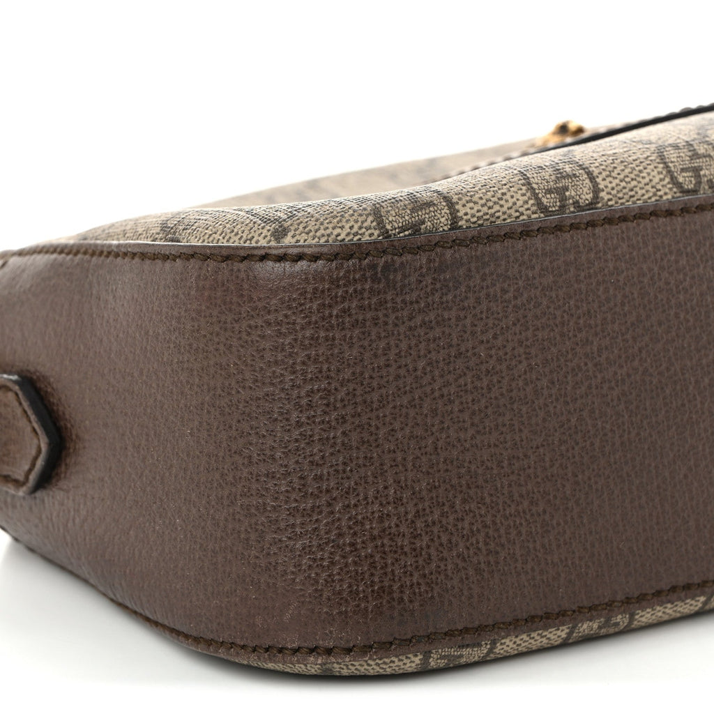 GG Supreme Monogram Web Neo Vintage Shoulder Bag Beige New Acero Crop