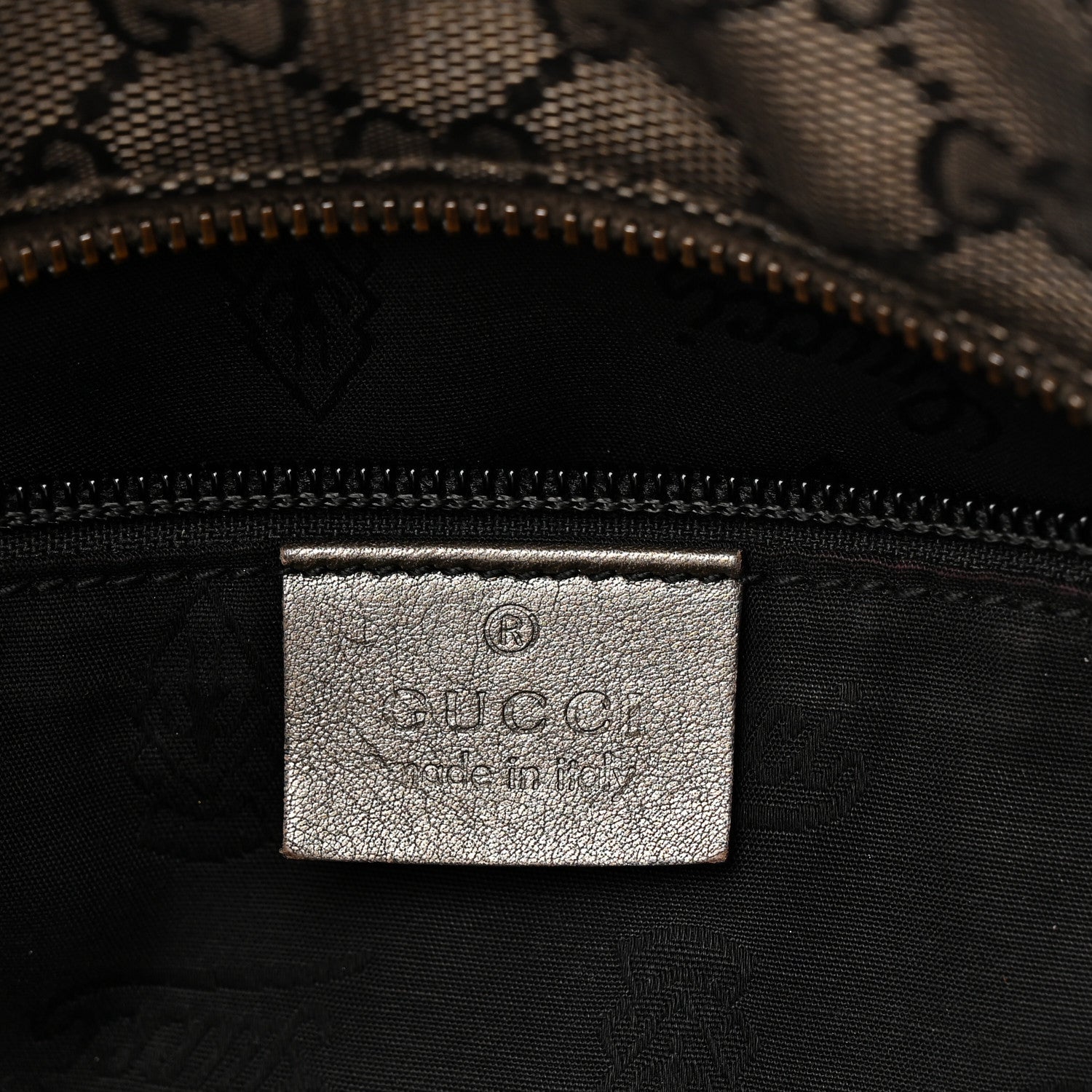 Imprime Monogram Medium Zippered Shopping Tote Pewter