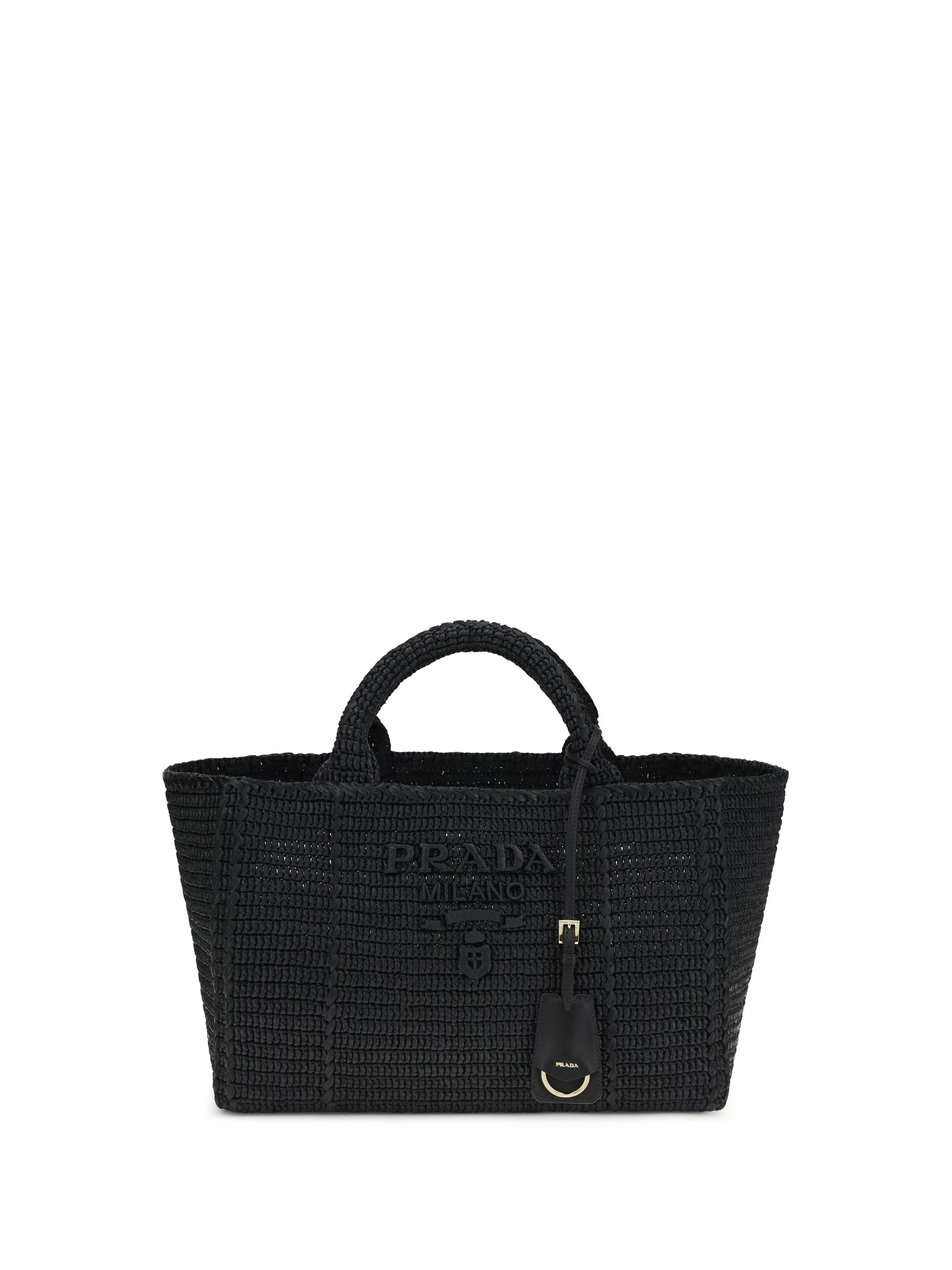 Prada Women Large Crochet Tote Bag